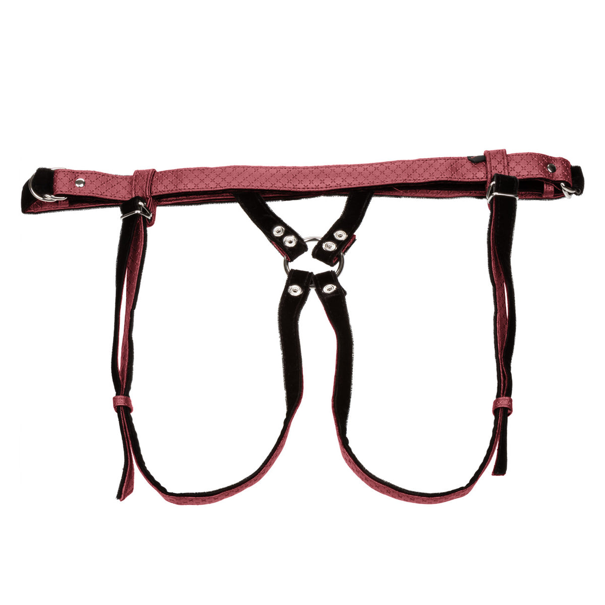 HER ROYAL HARNESS THE REGAL DUCHESS ADJUSTABLE HARNESS - RED main image 1