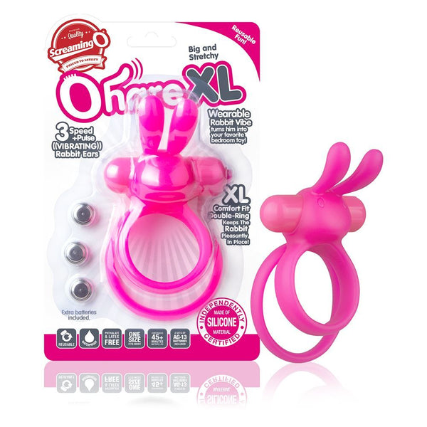 OHare XL Vibrating Double Cock RIng