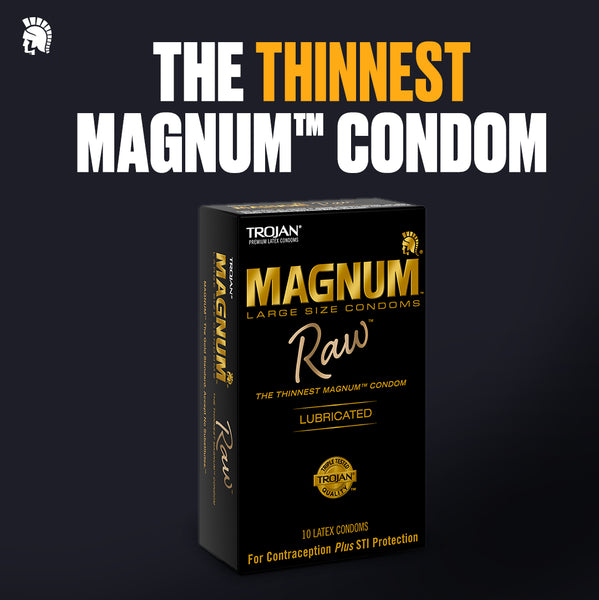 Magnum Raw Lubricated Condoms - 3 Pack