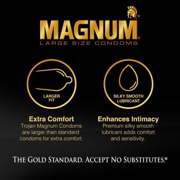 Magnum Thin Ultrasmooth Lubricated Condoms - 3 Pack