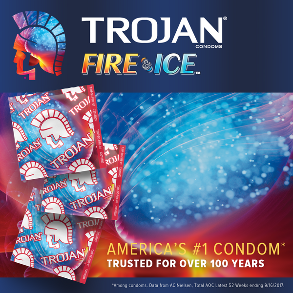 Fire & Ice Dual Action Lubricated Condoms - 3 Pack
