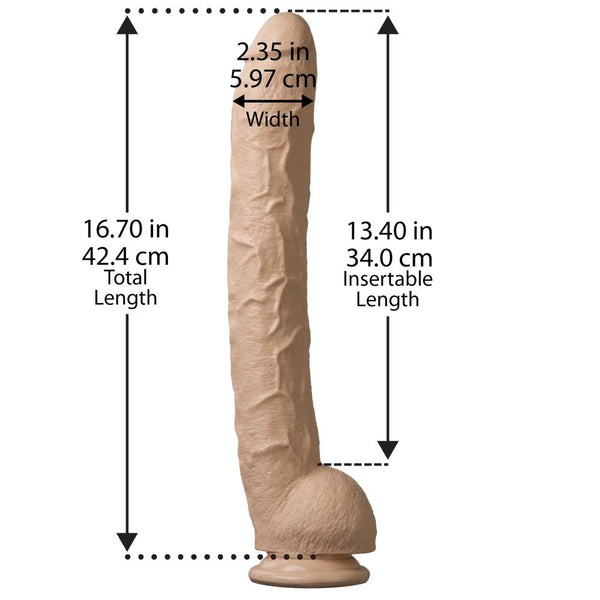 Classic Dick Rambone 17" Cock - Cream