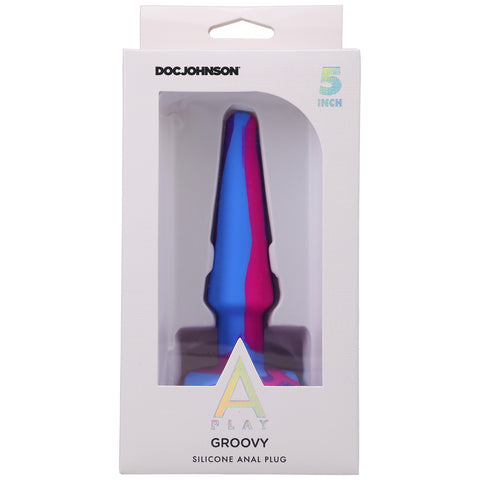 Doc Johnson A-Play Groovy Berry Silicone Anal Plug - 5 inch - Extreme Toyz Singapore - https://extremetoyz.com.sg - Sex Toys and Lingerie Online Store - Bondage Gear / Vibrators / Electrosex Toys / Wireless Remote Control Vibes / Sexy Lingerie and Role Play / BDSM / Dungeon Furnitures / Dildos and Strap Ons &nbsp;/ Anal and Prostate Massagers / Anal Douche and Cleaning Aide / Delay Sprays and Gels / Lubricants and more...