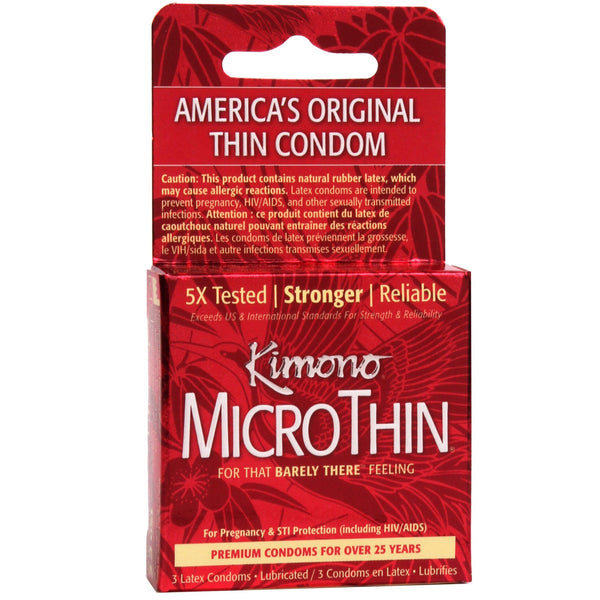 Microthin Barely There Lubricated Condoms - 3 Pack