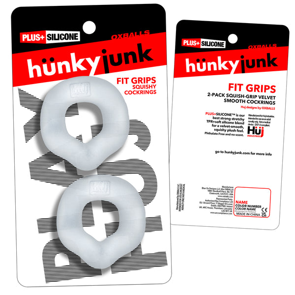 FIT GRIPS 2-Pack Ergo-Fit Cockrings - Clear