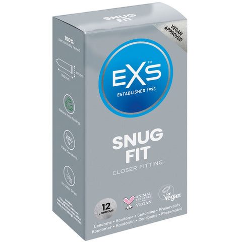 EXS Snug Fit Condoms - 12 Pack - Extreme Toyz Singapore - https://extremetoyz.com.sg - Sex Toys and Lingerie Online Store - Bondage Gear / Vibrators / Electrosex Toys / Wireless Remote Control Vibes / Sexy Lingerie and Role Play / BDSM / Dungeon Furnitures / Dildos and Strap Ons  / Anal and Prostate Massagers / Anal Douche and Cleaning Aide / Delay Sprays and Gels / Lubricants and more...