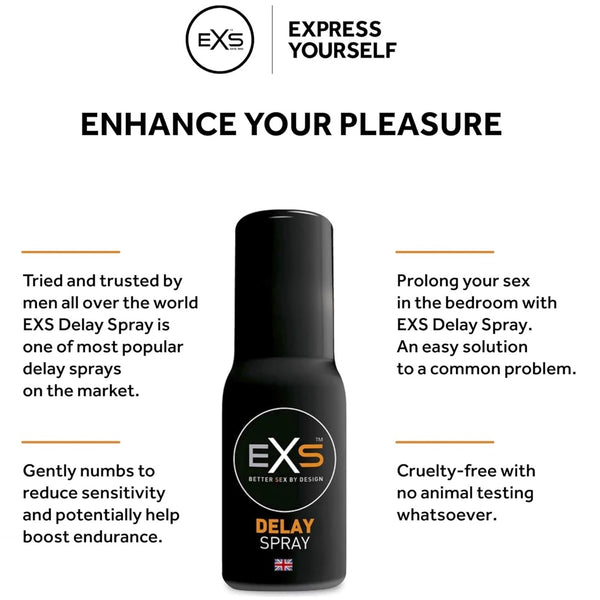 EXS Delay Spray 50ml - Extreme Toyz Singapore - https://extremetoyz.com.sg - Sex Toys and Lingerie Online Store - Bondage Gear / Vibrators / Electrosex Toys / Wireless Remote Control Vibes / Sexy Lingerie and Role Play / BDSM / Dungeon Furnitures / Dildos and Strap Ons / Anal and Prostate Massagers / Anal Douche and Cleaning Aide / Delay Sprays and Gels / Lubricants and more...  Edit alt text