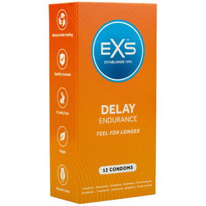 EXS Delay Endurance Condoms - 12 Pack - Extreme Toyz Singapore - https://extremetoyz.com.sg - Sex Toys and Lingerie Online Store - Bondage Gear / Vibrators / Electrosex Toys / Wireless Remote Control Vibes / Sexy Lingerie and Role Play / BDSM / Dungeon Furnitures / Dildos and Strap Ons  / Anal and Prostate Massagers / Anal Douche and Cleaning Aide / Delay Sprays and Gels / Lubricants and more...