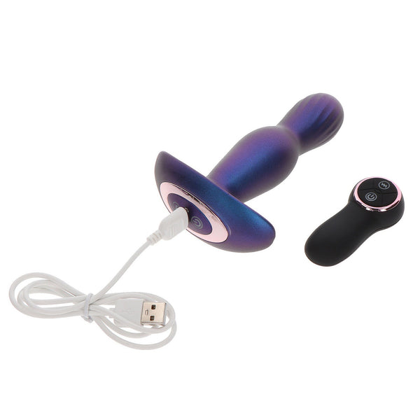 BUTTOCKS The Stout Inflating & Vibrating Remote Controlled Rechargeable Butt Plug