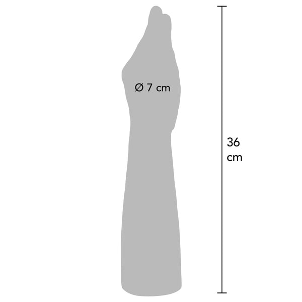 GET REAL Extreme 14" Vital-Skin Technology The Hand Dong