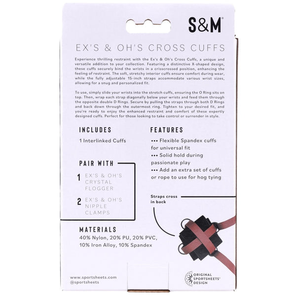 Sex & Mischief: Ex's & Oh's Cross Cuffs