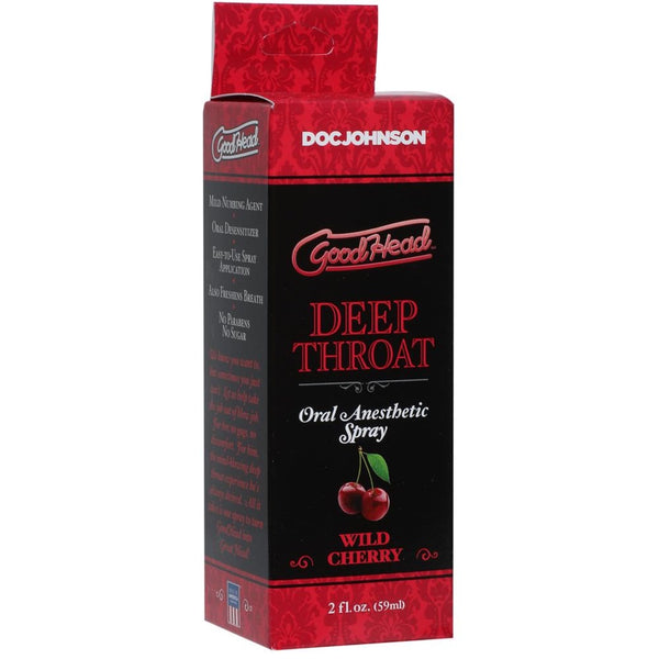 GoodHead Deep Throat Wild Cherry Oral Anesthetic Spray 2 oz.