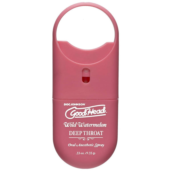 Doc Johnson GoodHead To-Go Deep Throat Wild Watermelon Oral Anesthetic Spray - Extreme Toyz Singapore - https://extremetoyz.com.sg - Sex Toys and Lingerie Online Store - Bondage Gear / Vibrators / Electrosex Toys / Wireless Remote Control Vibes / Sexy Lingerie and Role Play / BDSM / Dungeon Furnitures / Dildos and Strap Ons &nbsp;/ Anal and Prostate Massagers / Anal Douche and Cleaning Aide / Delay Sprays and Gels / Lubricants and more...
