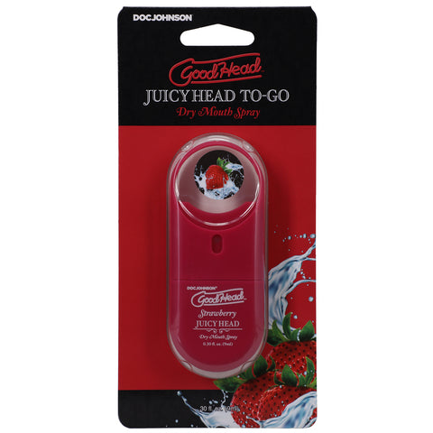 Doc Johnson GoodHead Juicy Head Spray To-Go Strawberry Dry Mouth Spray - Extreme Toyz Singapore - https://extremetoyz.com.sg - Sex Toys and Lingerie Online Store - Bondage Gear / Vibrators / Electrosex Toys / Wireless Remote Control Vibes / Sexy Lingerie and Role Play / BDSM / Dungeon Furnitures / Dildos and Strap Ons &nbsp;/ Anal and Prostate Massagers / Anal Douche and Cleaning Aide / Delay Sprays and Gels / Lubricants and more...