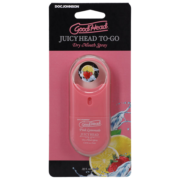 Doc Johnson GoodHead Juicy Head Spray To-Go Pink Lemonade Dry Mouth Spray - Extreme Toyz Singapore - https://extremetoyz.com.sg - Sex Toys and Lingerie Online Store - Bondage Gear / Vibrators / Electrosex Toys / Wireless Remote Control Vibes / Sexy Lingerie and Role Play / BDSM / Dungeon Furnitures / Dildos and Strap Ons &nbsp;/ Anal and Prostate Massagers / Anal Douche and Cleaning Aide / Delay Sprays and Gels / Lubricants and more...