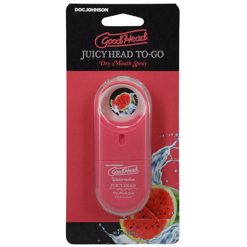 Doc Johnson GoodHead Juicy Head Spray To-Go Watermelon Dry Mouth Spray - Extreme Toyz Singapore - https://extremetoyz.com.sg - Sex Toys and Lingerie Online Store - Bondage Gear / Vibrators / Electrosex Toys / Wireless Remote Control Vibes / Sexy Lingerie and Role Play / BDSM / Dungeon Furnitures / Dildos and Strap Ons &nbsp;/ Anal and Prostate Massagers / Anal Douche and Cleaning Aide / Delay Sprays and Gels / Lubricants and more...