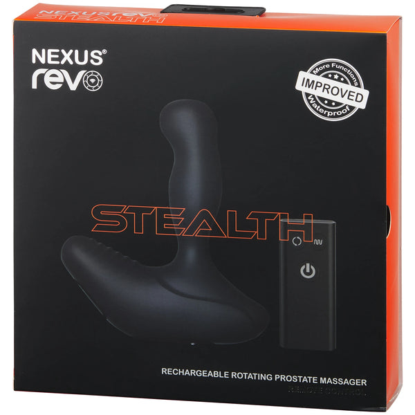 Revo Stealth Remote Control Rechargeable Rotating Prostate Massager