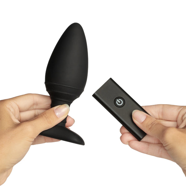 Ace Remote Control Rechargeable Vibrating Butt Plug - Large