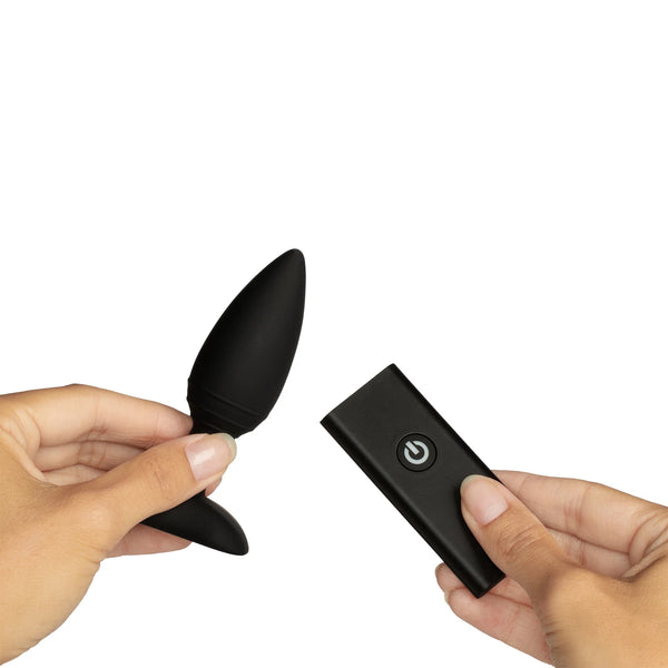 Ace Remote Control Rechargeable Vibrating Butt Plug - Small