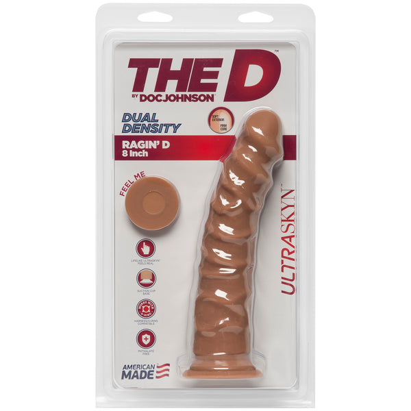 Doc Johnson The D Ragin' D ULTRASKYN  8" Dildo - Caramel - Extreme Toyz Singapore - https://extremetoyz.com.sg - Sex Toys and Lingerie Online Store - Bondage Gear / Vibrators / Electrosex Toys / Wireless Remote Control Vibes / Sexy Lingerie and Role Play / BDSM / Dungeon Furnitures / Dildos and Strap Ons &nbsp;/ Anal and Prostate Massagers / Anal Douche and Cleaning Aide / Delay Sprays and Gels / Lubricants and more...