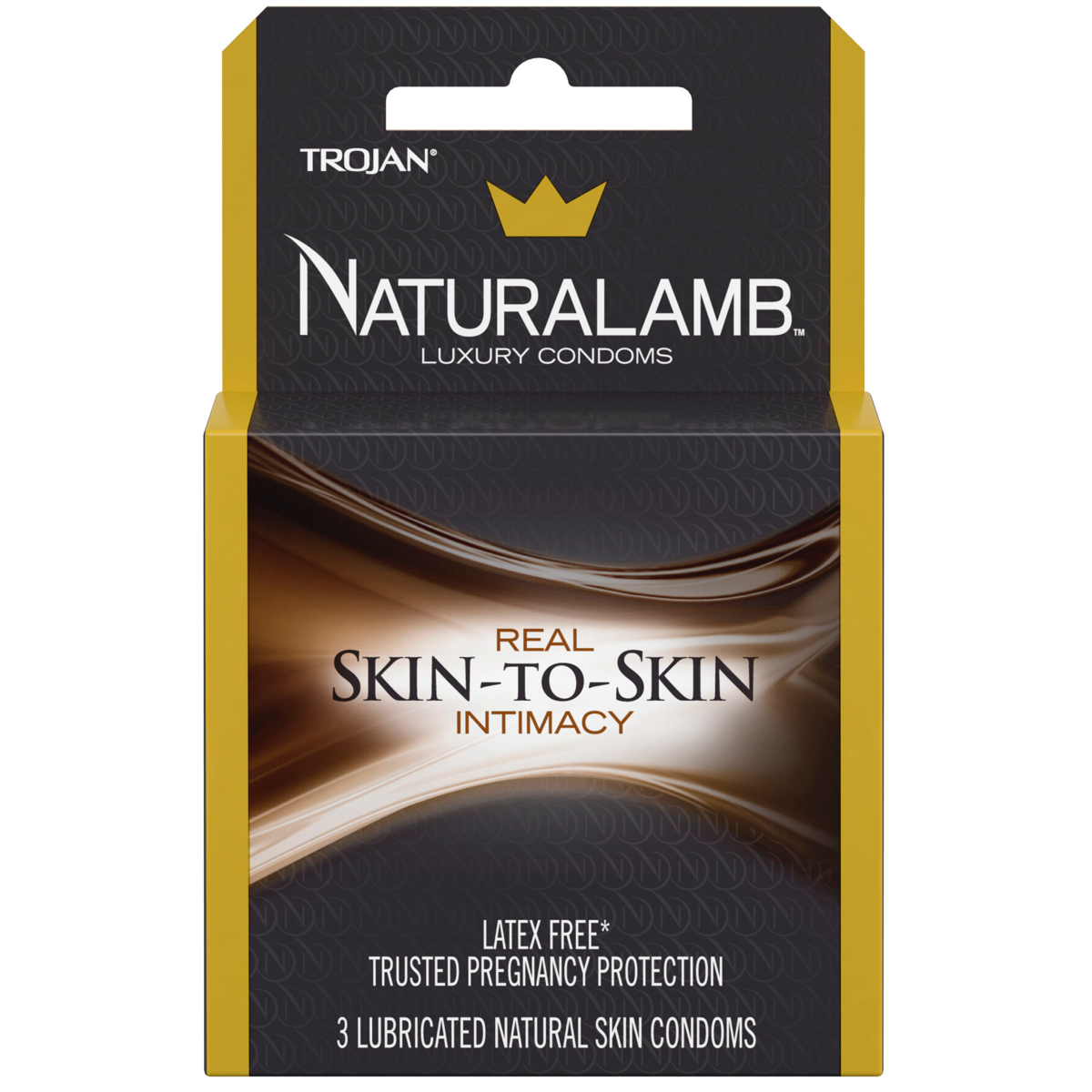 Naturalamb Luxury Latex-Free Lubricated Natural Skin Condoms - 3 Pack