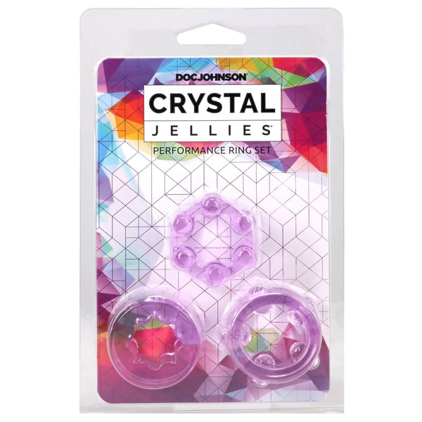 Crystal Jellies Performance Ring Set - Purple