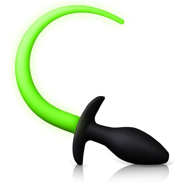 Ouch! Glow In The Dark Puppy Tail Plug