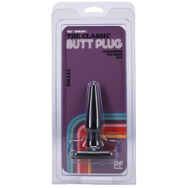 The Classic Butt Plug Smooth - Small Black