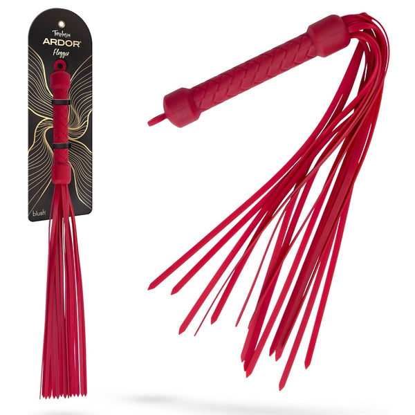 Temptasia Ardor Silicone Flogger - Red