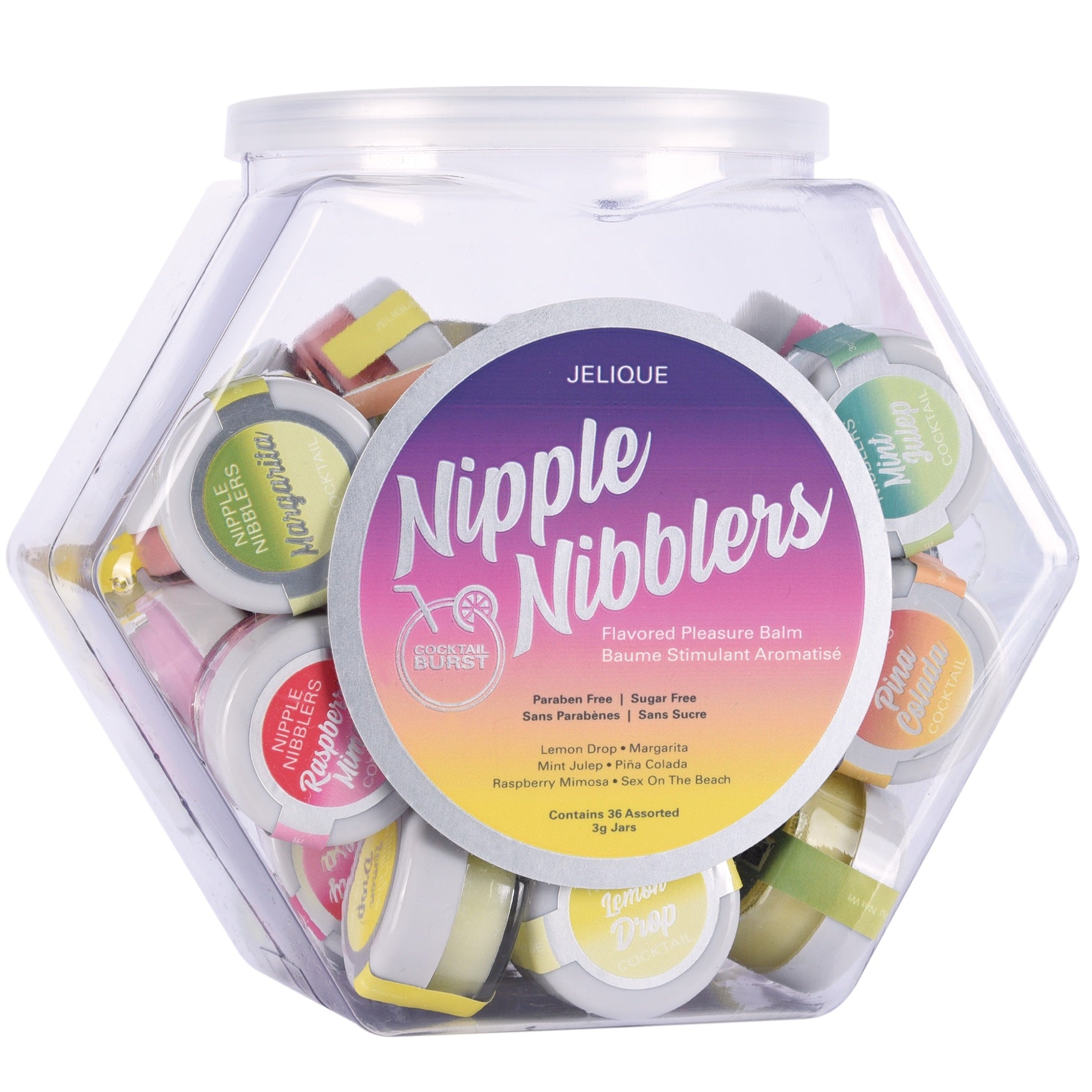 JELIQUE Nipple Nibblers Assorted Cocktail Pleasure Balm - 36 Count