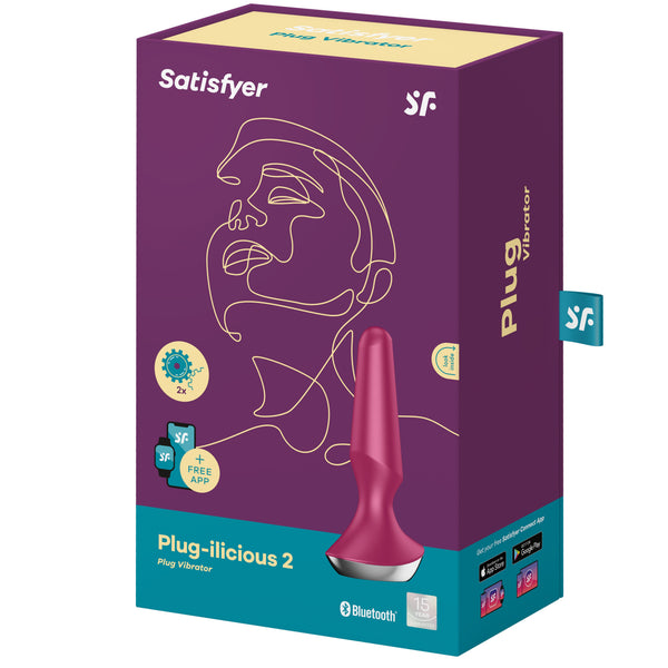 Plug-ilicious 2 Connect App Anal Vibrator - Berry