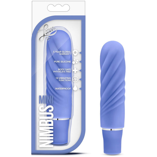 Luxe Nimbus Mini Platinum-Cured Silicone Vibrator - Periwinkle