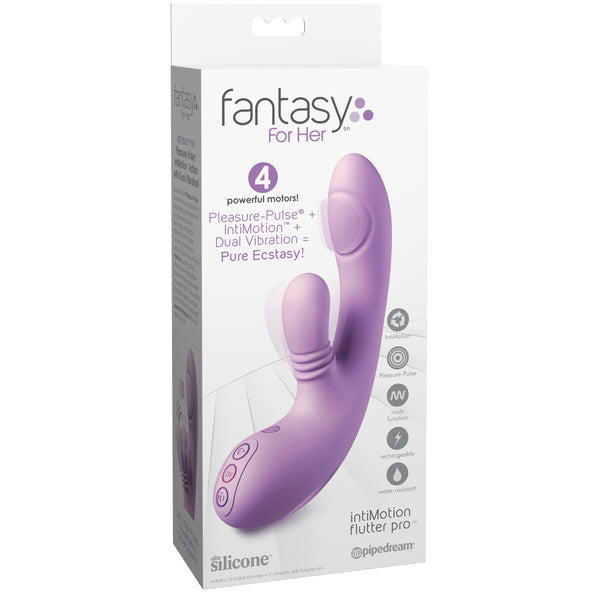 Fantasy For Her Rechargeable IntiMotion Flutter Pro Pulsing Action Vibe