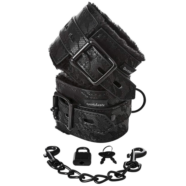 Sincerely Lace Fur Lined Handcuffs