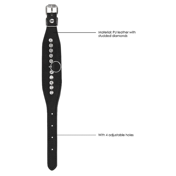 Ouch! Diamond Studded Wrist Cuffs