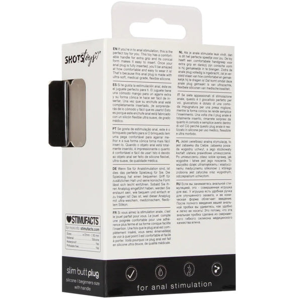 Beginners Slim Butt Plug - Black