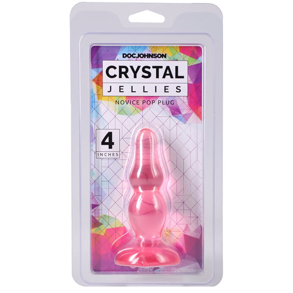 Crystal Jellies 4" Novice Pop Plug - Pink