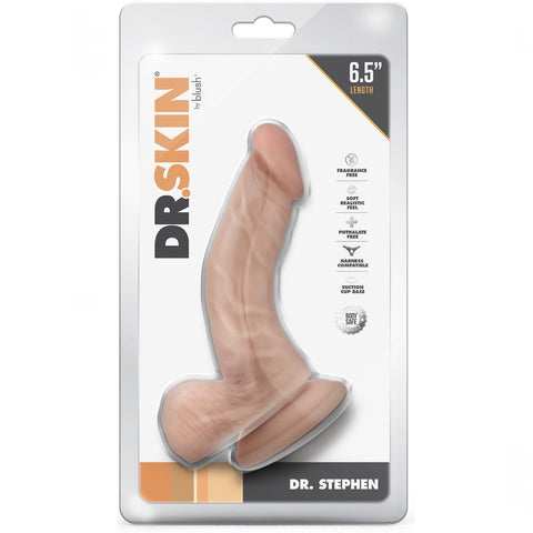 Dr. Skin Dr. Stephen 6.5" Dildo With Balls - Vanilla