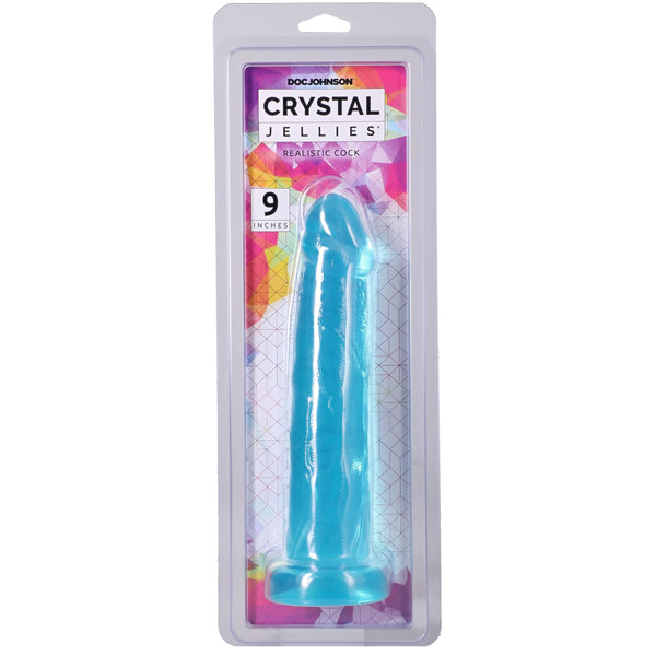 Crystal Jellies 9" Realistic Cock - Teal