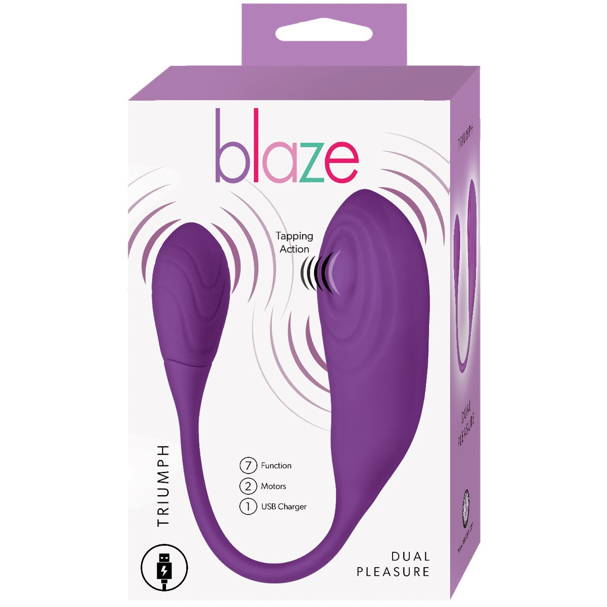 Blaze Triumph Rechargeable G-Spot & Clitoral Tapping Vibrator