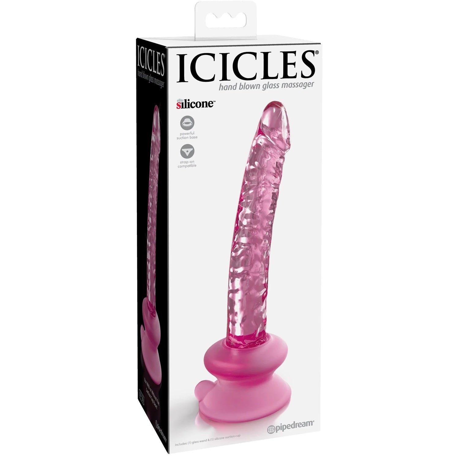 Icicles No. 86 Glass Dildo with Suction Base