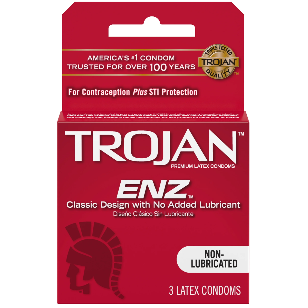 ENZ Non-Lubricated Condoms - 3 Pack
