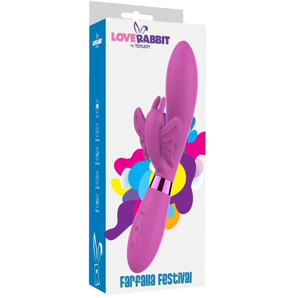 LOVE RABBIT Farfalla Festival Silicone Rechargeable Vibrator