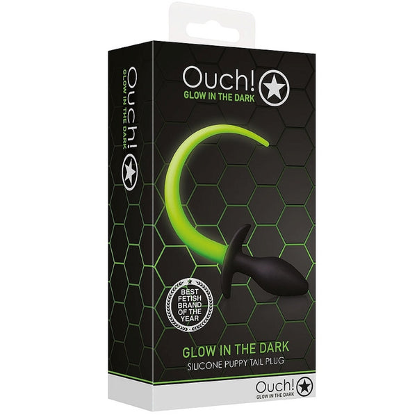 Ouch! Glow In The Dark Puppy Tail Plug