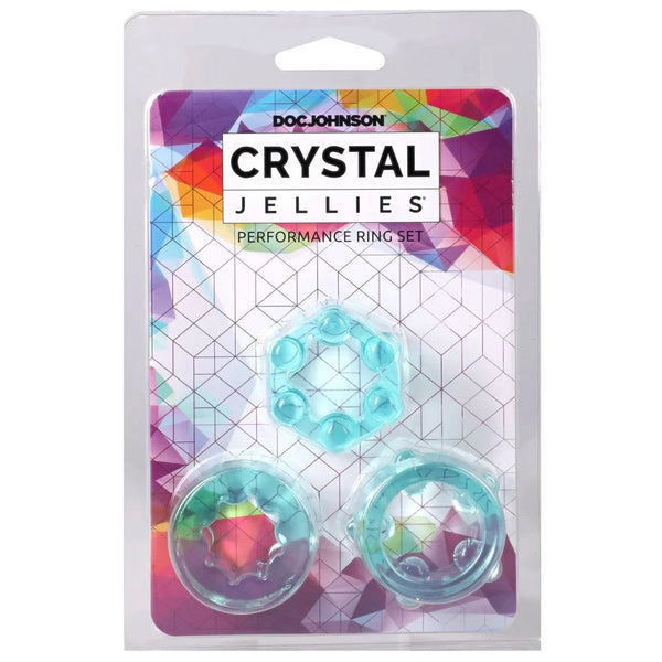 Crystal Jellies Performance Ring Set - Teal