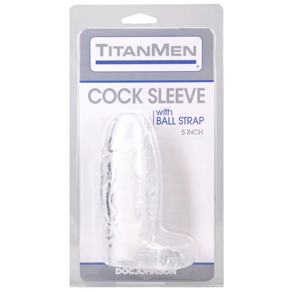 TitanMen Cock Sleeve with Ball Strap - 5"