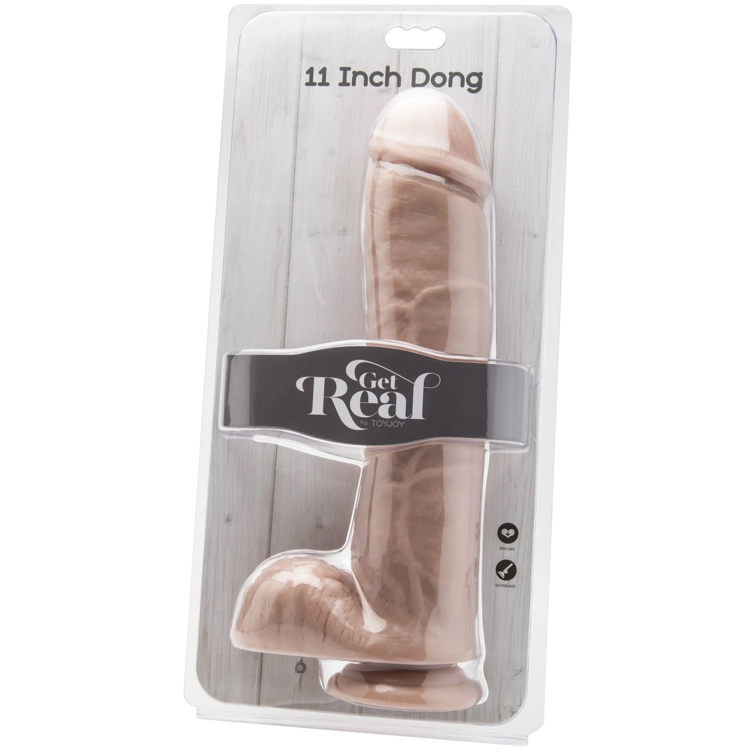 GET REAL 11" Dong with Balls - Light