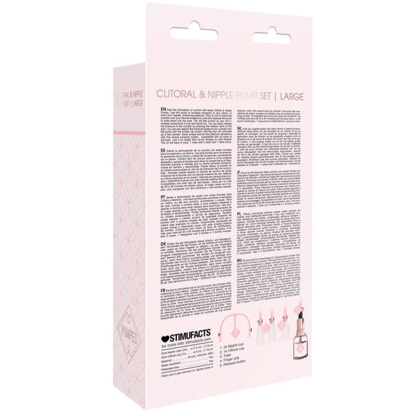 Pumped Clitoral & Nipple Pump Set - Large