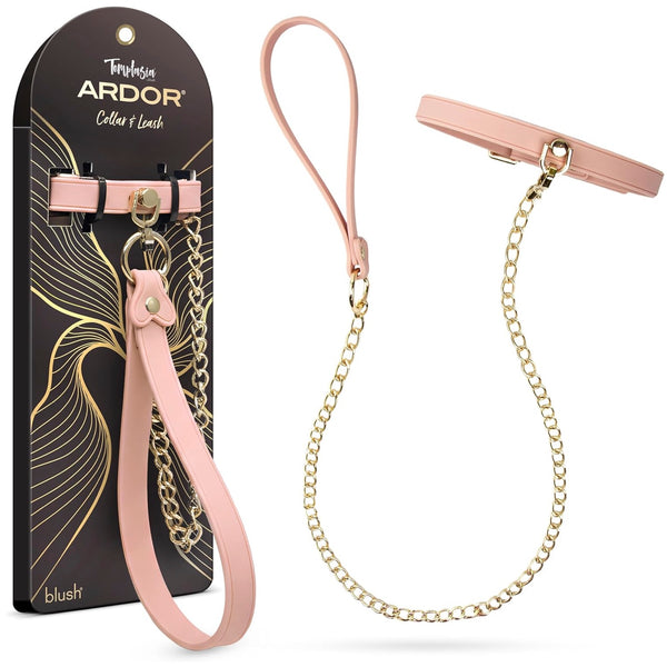 Temptasia Ardor Silicone Collar & Leash - Pink