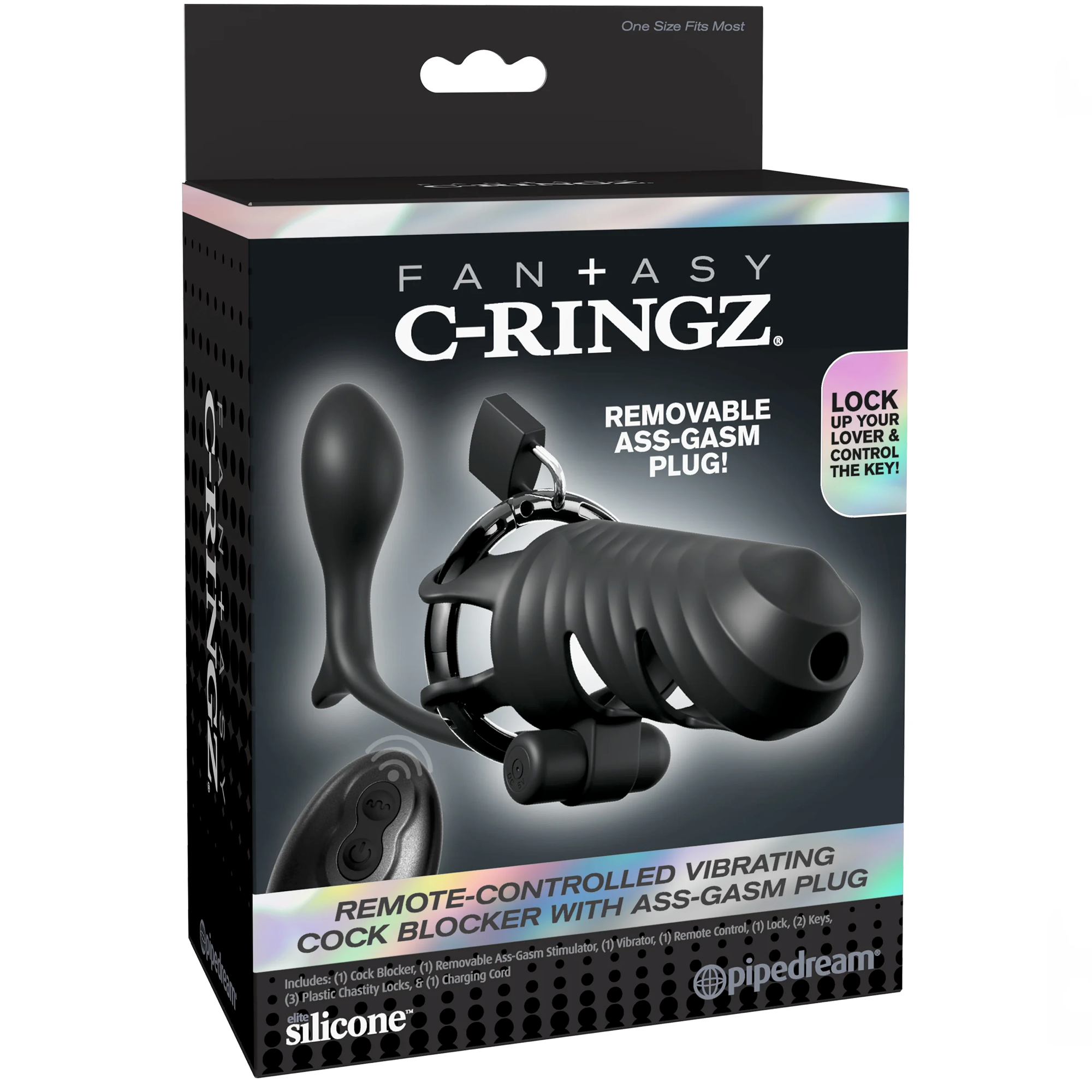 Fantasy C-Ringz Remote-Controlled Vibrating Cock Blocker with Ass-Gasm Plug